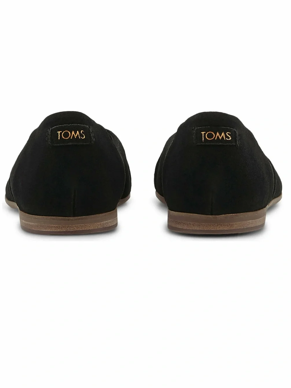 TOMS Women's Black Delilah Perforated Pointed-Toe Flats Size 9.5